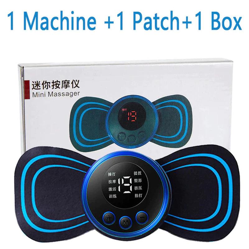 "Portable Electric Neck Massager with 8 Modes for Pain Relief and Muscle Stimulation"