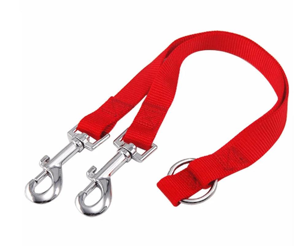 "Double Dog Leash Coupler - Walk Two Pups like a Pro!"