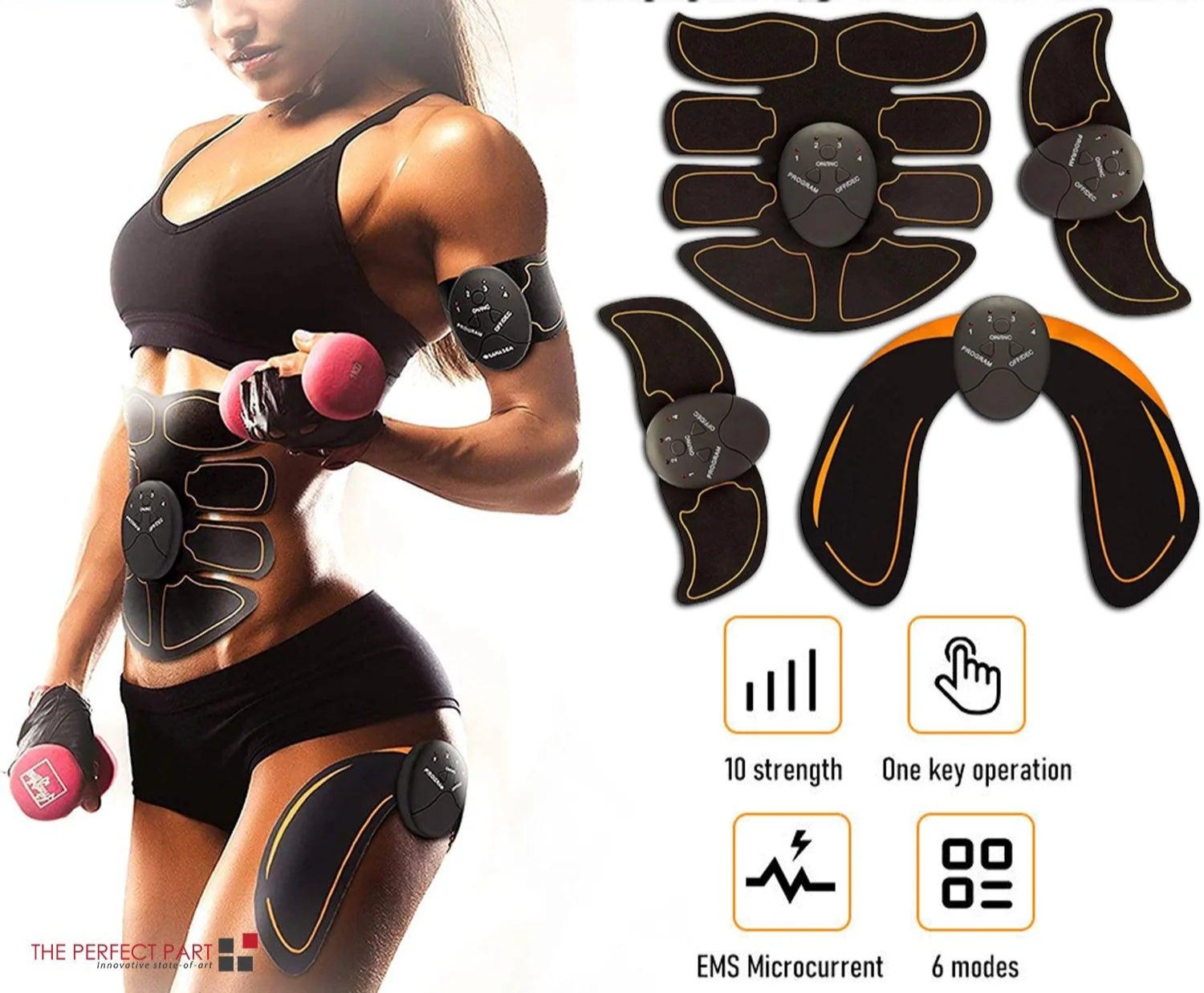 "Ultimate EMS Abs Toning Trainer - Fitness Belt for Stronger Core"