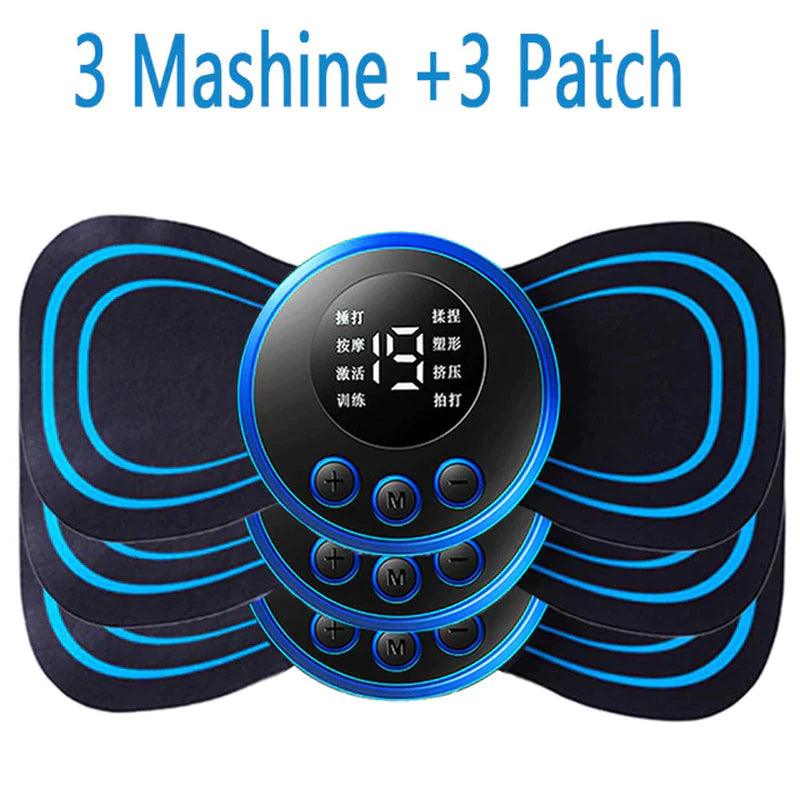 "Portable Electric Neck Massager with 8 Modes for Pain Relief and Muscle Stimulation"