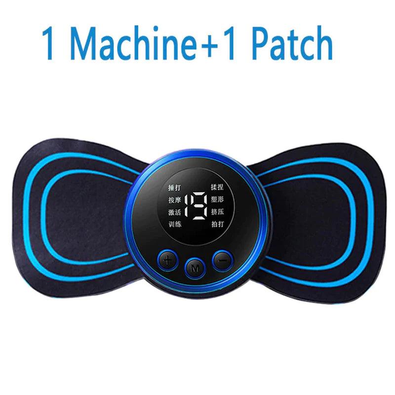 "Portable Electric Neck Massager with 8 Modes for Pain Relief and Muscle Stimulation"