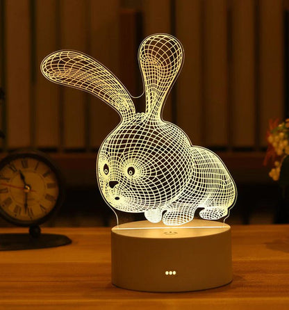 "Romantic Love 3D Acrylic LED Night Light: Perfect for Home Decor, Birthdays, and Valentine's Day!"