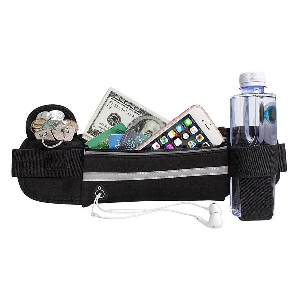 "Waterproof Sports Waist Bag for Women - Portable Running Belt with Phone Holder"