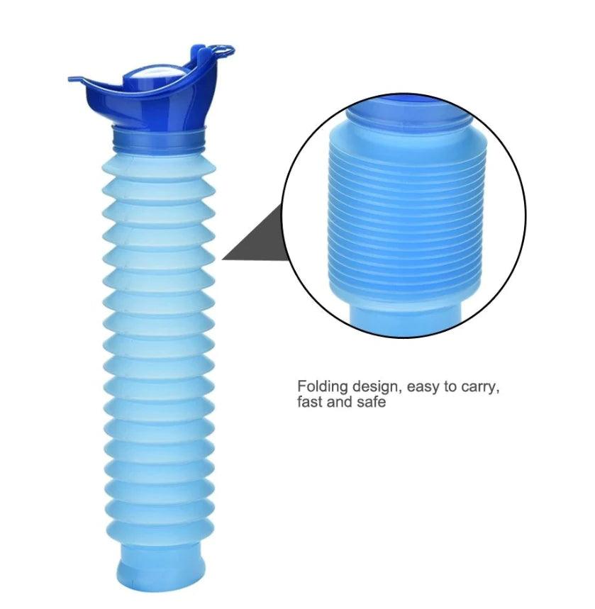 "Portable Unisex Urinal: Travel, Camping, Car Toilet - Emergency Pee Bottle Kit"