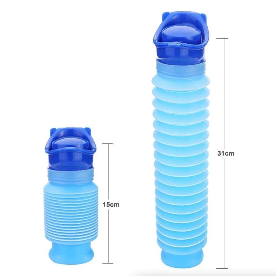 "Portable Unisex Urinal: Travel, Camping, Car Toilet - Emergency Pee Bottle Kit"