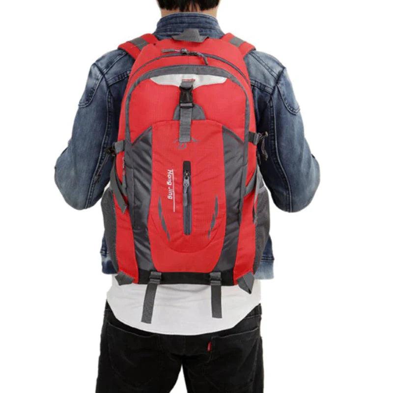 "USA 40L Travel Backpack - Ideal for Camping, Hiking, and School"