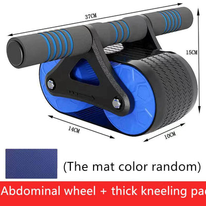 "Automatic Rebound Ab Wheel Roller - Waist Trainer for Home Gym Workouts"