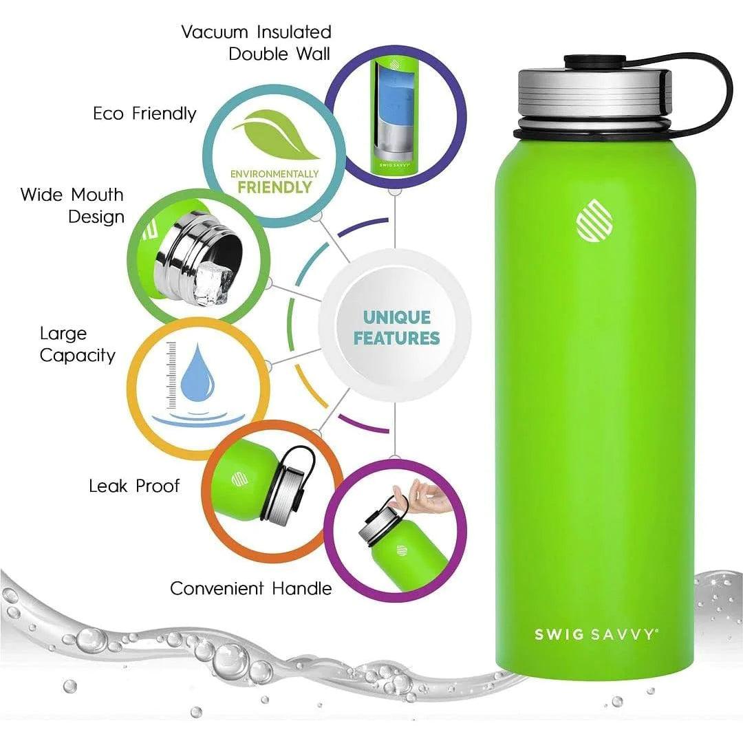 "32oz Premium Stainless Steel Sports Water Bottle with Insulation"