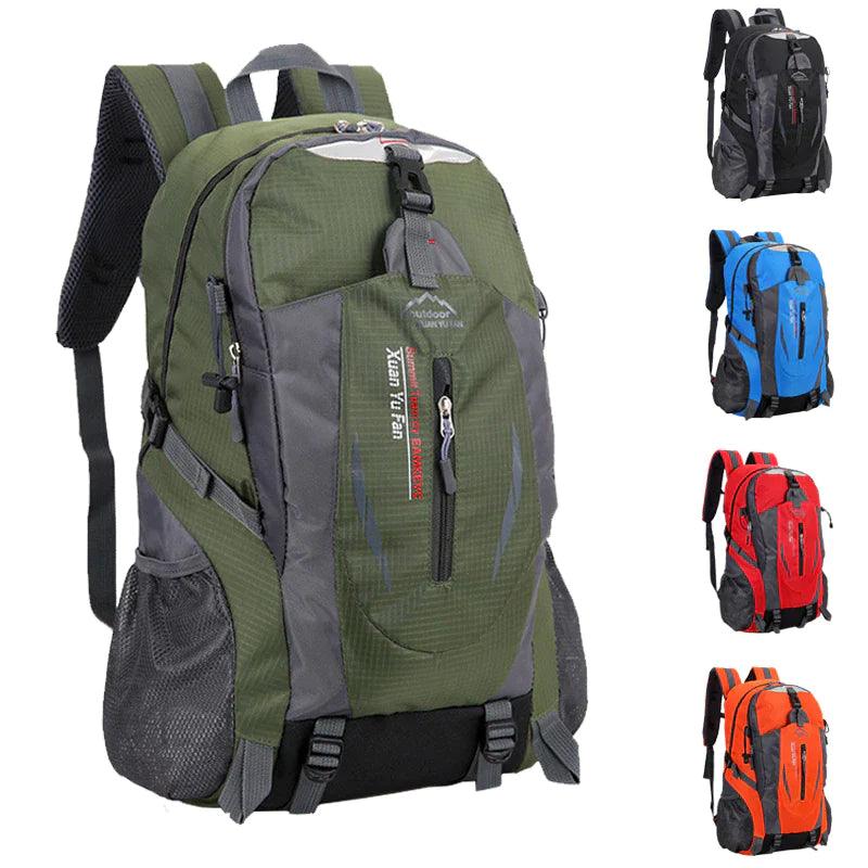 "Waterproof Nylon Travel Backpack for Men and Women - Ideal for Outdoor Adventures and Daily Use"