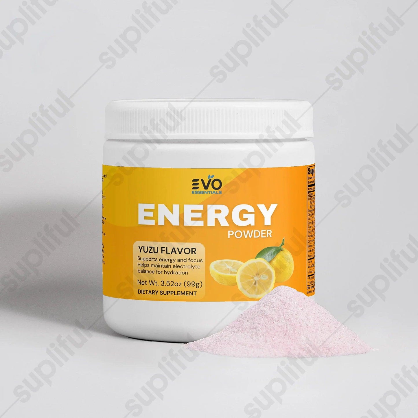 "Zesty Yuzu Energy Boost Powder"