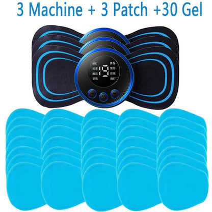 "Portable Electric Neck Massager with 8 Modes for Pain Relief and Muscle Stimulation"