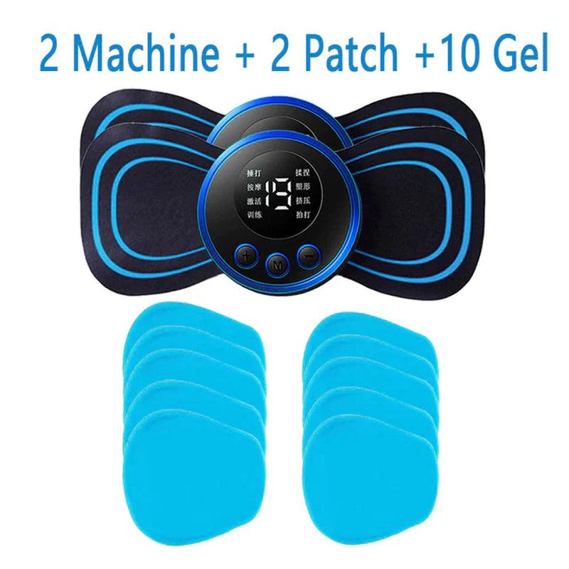 "Portable Electric Neck Massager with 8 Modes for Pain Relief and Muscle Stimulation"