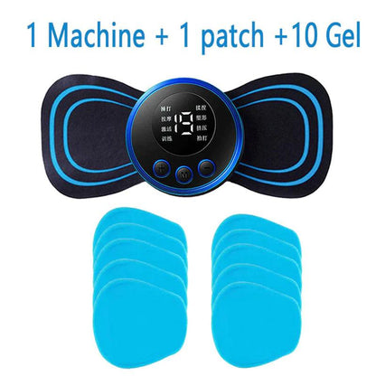 "Portable Electric Neck Massager with 8 Modes for Pain Relief and Muscle Stimulation"