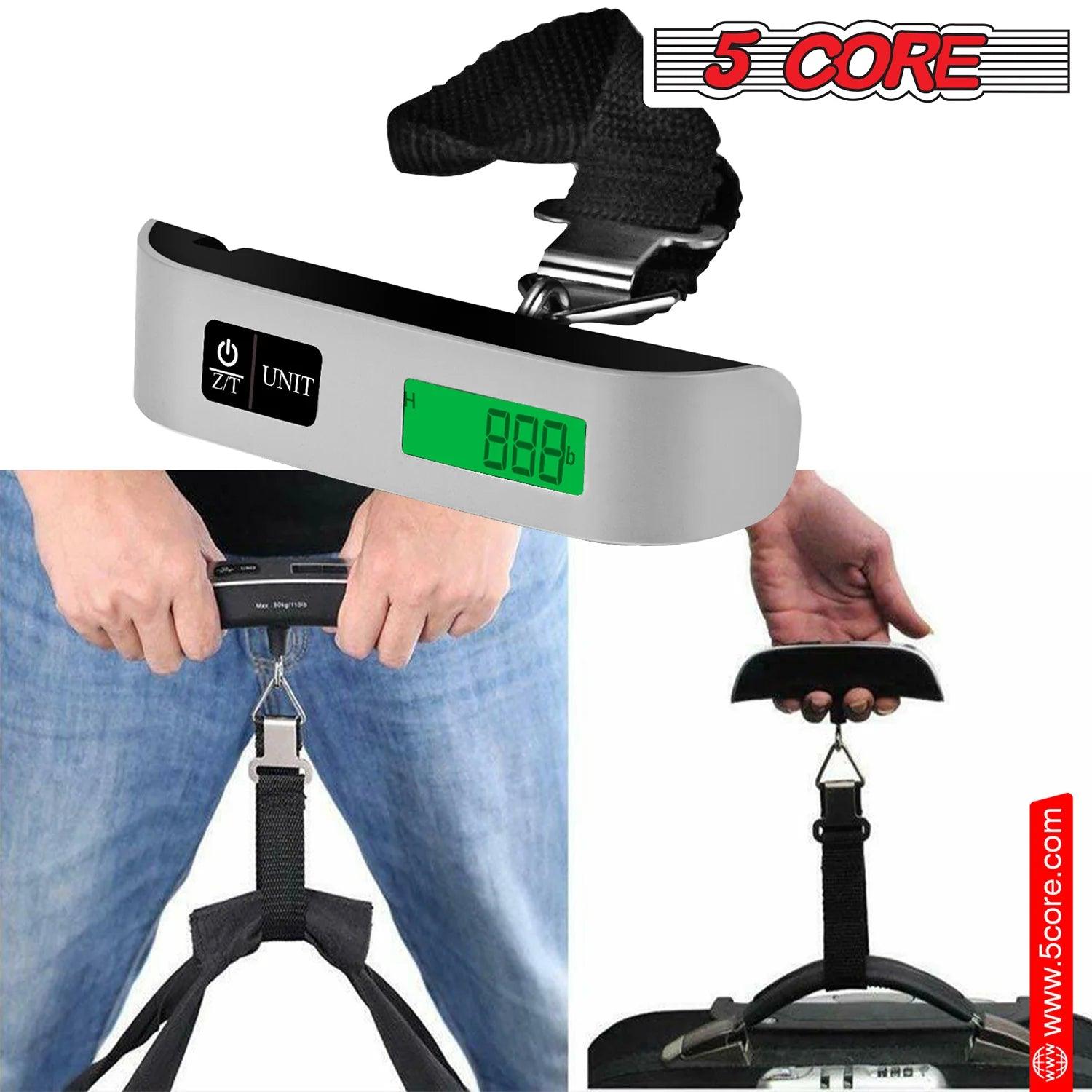 "5Core Portable Digital Luggage Scale - TSA Approved Travel Weight Scales"