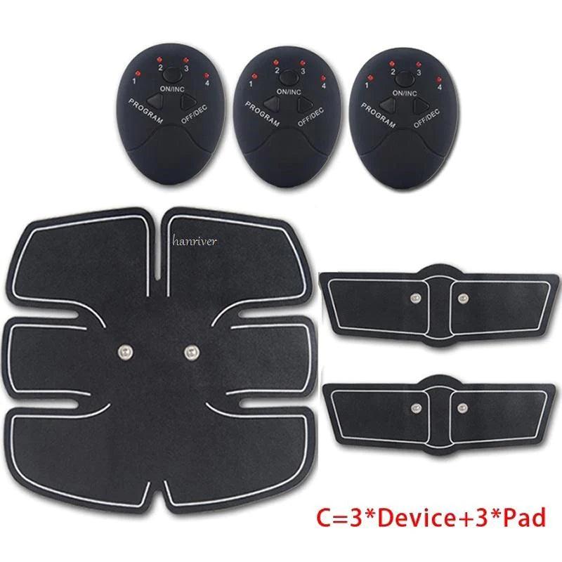 "6-Pack Abs & Booty Trainer: EMS Electric Muscle Stimulator for Abdominal & Hip Fitness"