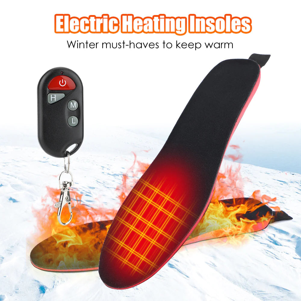 "Rechargeable Heated Insoles for Ultimate Comfort - Customizable Electric Foot Warmers for Men & Women"