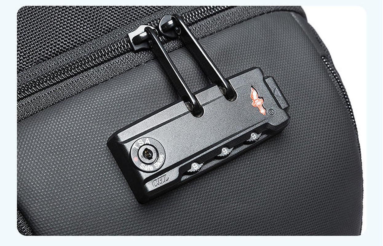 "Secure and Stylish Italian Chest Bag with Bange Anti-Theft USB Technology for Men"