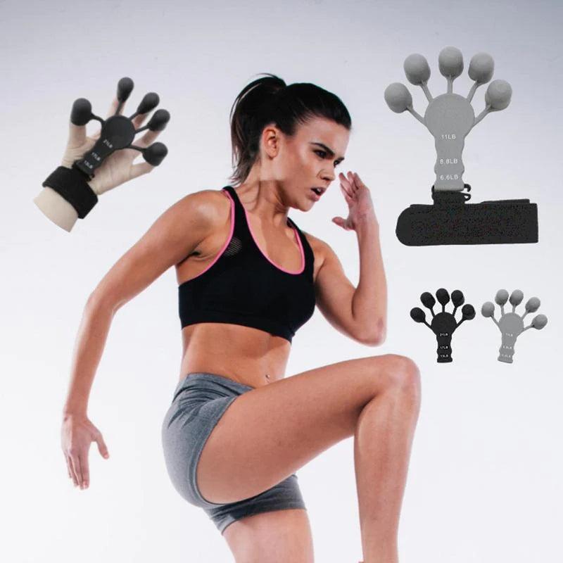 "Silicone Finger Expander Hand Grip: Enhance Strength and Rehabilitation"