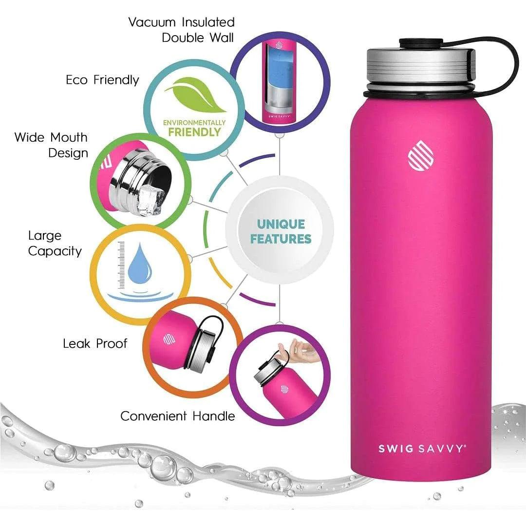 "32oz Premium Stainless Steel Sports Water Bottle with Insulation"