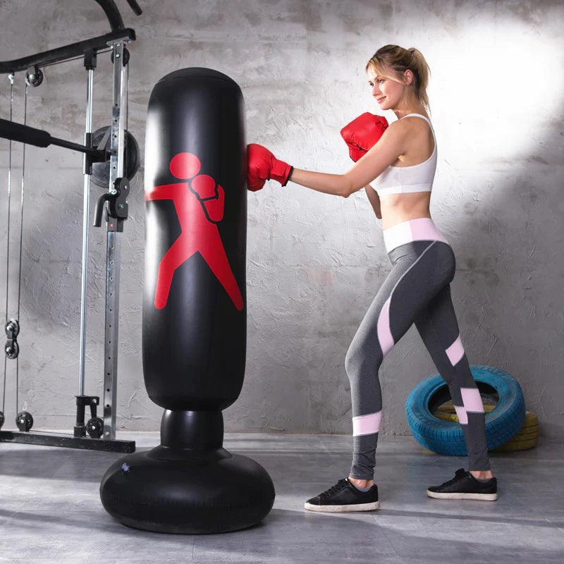 "Inflatable Boxing Punching Bag for Fitness Training"