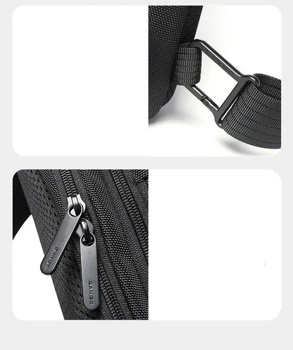 "Secure and Stylish Italian Chest Bag with Bange Anti-Theft USB Technology for Men"