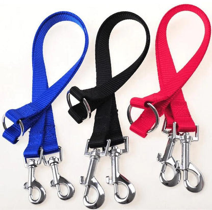 "Double Dog Leash Coupler - Walk Two Pups like a Pro!"