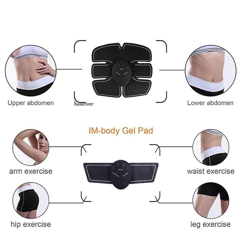 "6-Pack Abs & Booty Trainer: EMS Electric Muscle Stimulator for Abdominal & Hip Fitness"