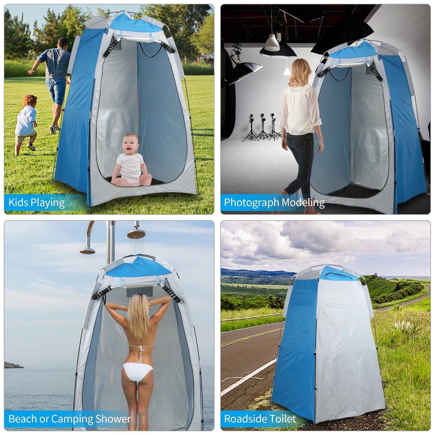 "Ultimate 1-Person Camping & Shower Tent: Your Perfect Outdoor Companion!"