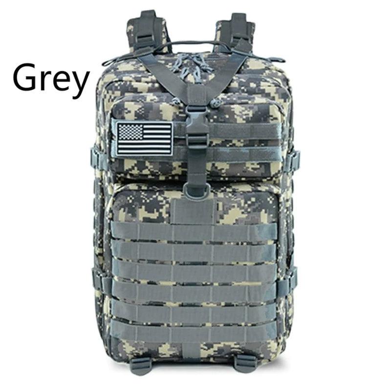 "Outdoor Military Tactical Backpack - Waterproof 50L Nylon for Camping, Hiking, Fishing & Hunting"