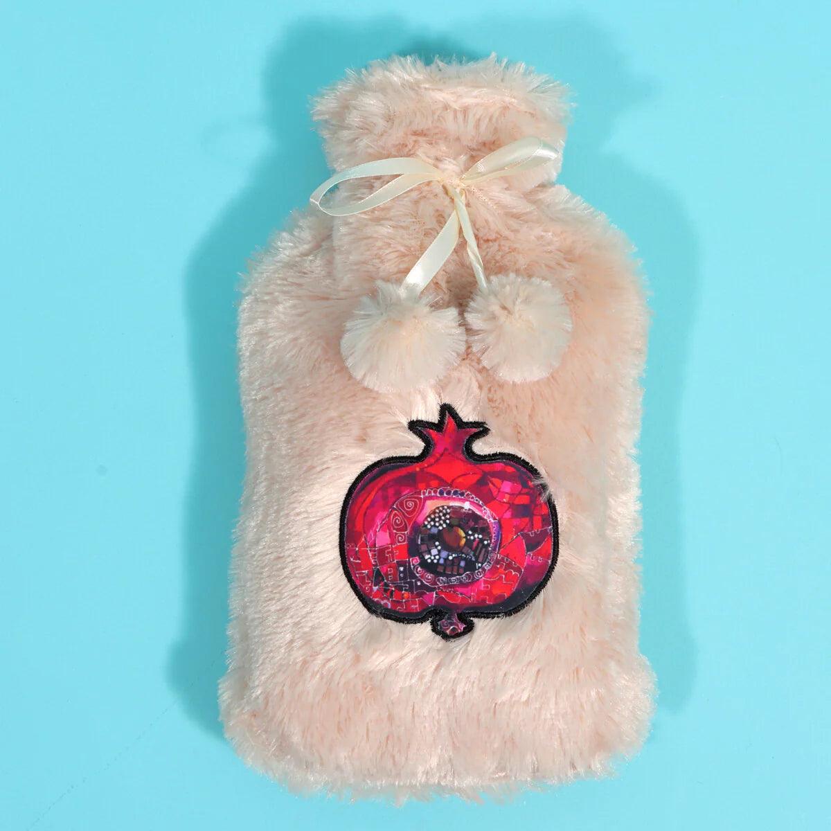 "Cozy Pomegranate Hot Water Bottle by Biggdesign"