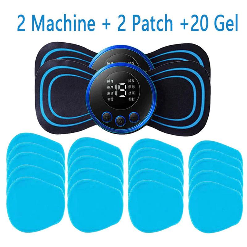 "Portable Electric Neck Massager with 8 Modes for Pain Relief and Muscle Stimulation"