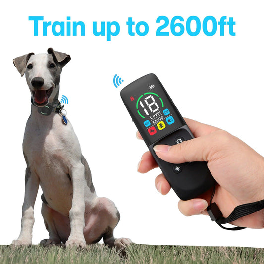 "Premium LED Dog Shock Collar with Remote - Ideal for Small, Medium, and Large Dogs up to 120lbs!"