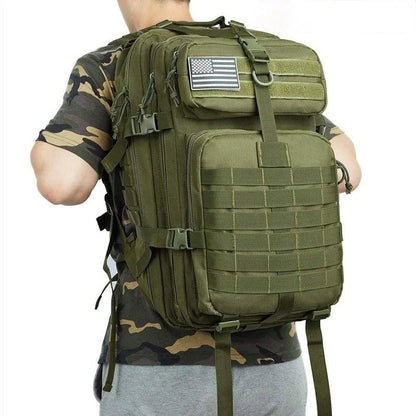 "Outdoor Military Tactical Backpack - Waterproof 50L Nylon for Camping, Hiking, Fishing & Hunting"