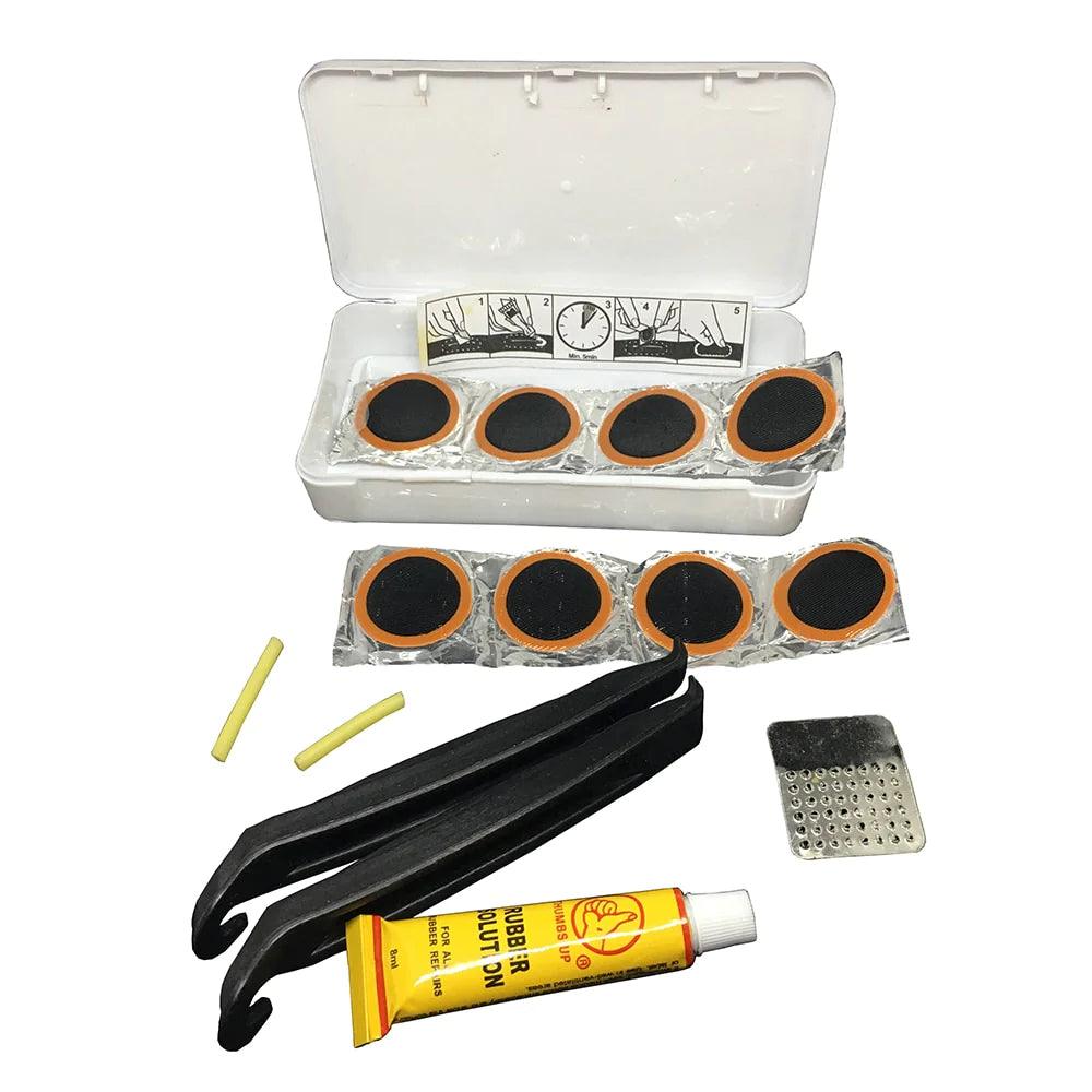 "Ultimate Bike Flat Tire Repair Kit - Portable and Durable Set with Free Shipping!"