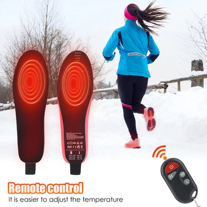 "Rechargeable Heated Insoles for Ultimate Comfort - Customizable Electric Foot Warmers for Men & Women"