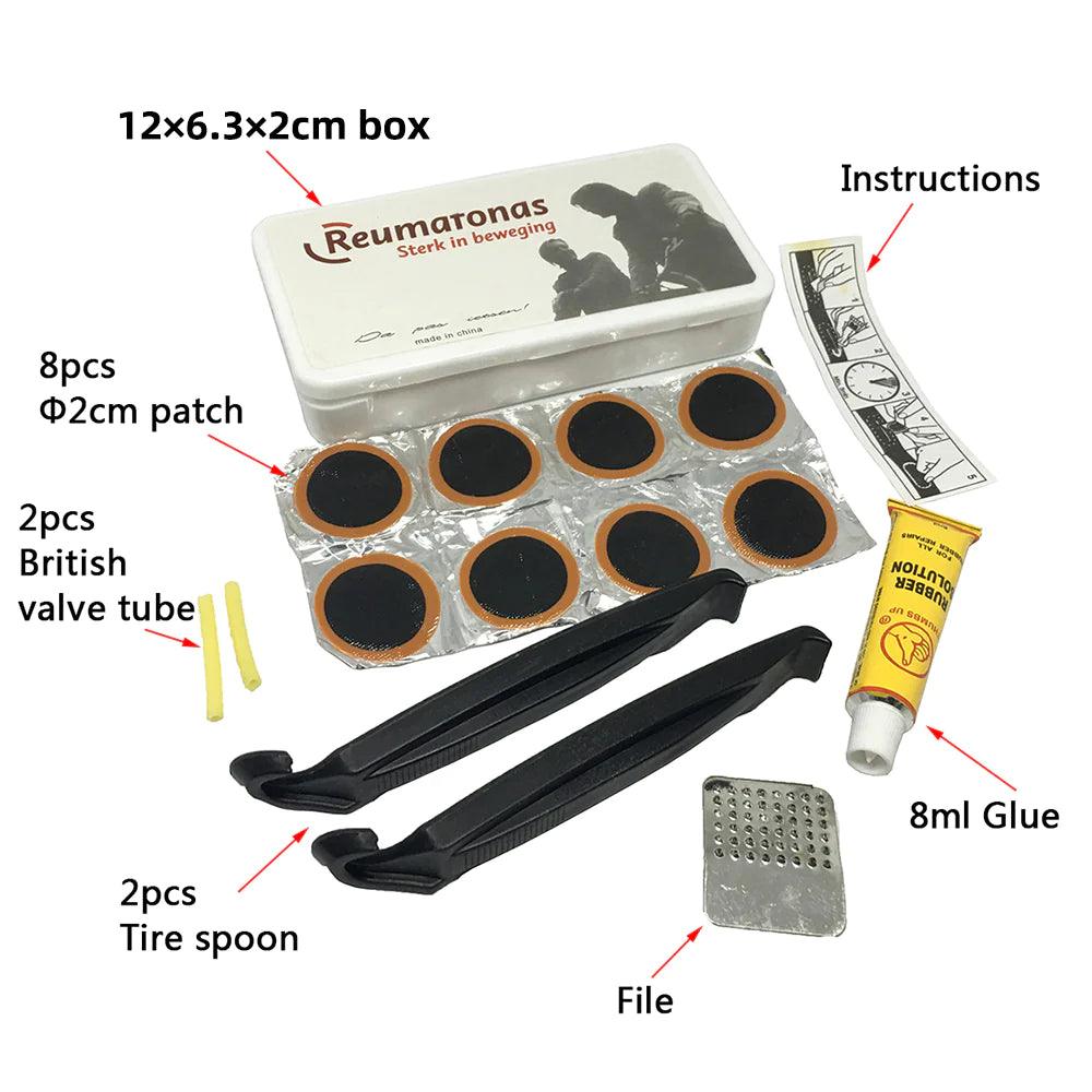 "Ultimate Bike Flat Tire Repair Kit - Portable and Durable Set with Free Shipping!"