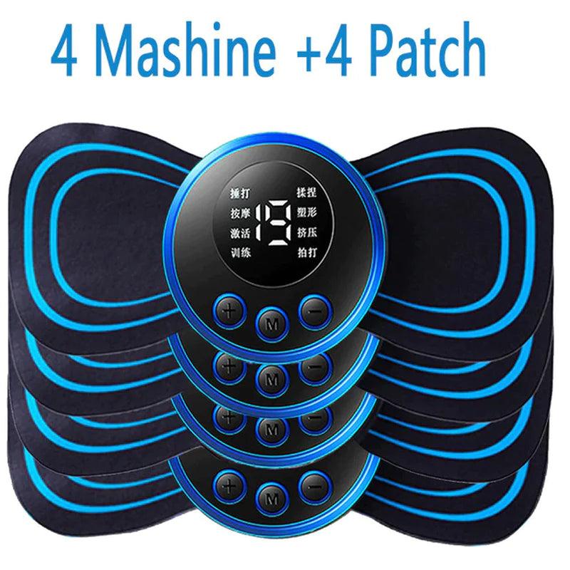 "Portable Electric Neck Massager with 8 Modes for Pain Relief and Muscle Stimulation"