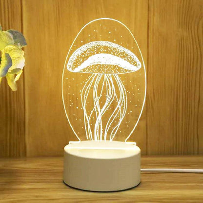 "Romantic Love 3D Acrylic LED Night Light: Perfect for Home Decor, Birthdays, and Valentine's Day!"