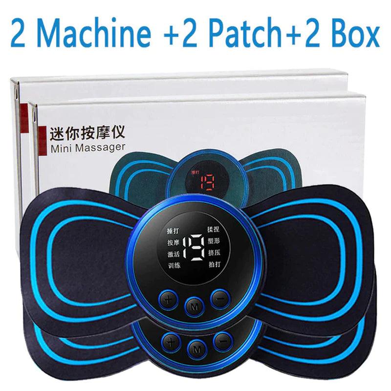 "Portable Electric Neck Massager with 8 Modes for Pain Relief and Muscle Stimulation"