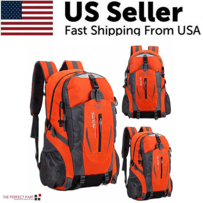 "USA 40L Travel Backpack - Ideal for Camping, Hiking, and School"