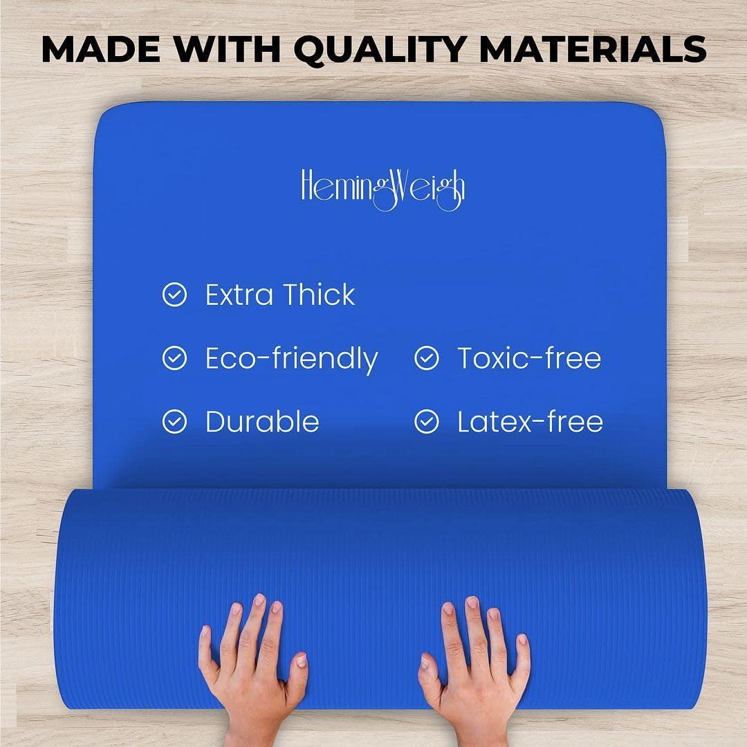 "Ultimate Yoga Starter Set: Thick Mat, Blocks, Strap, Cooling Towels Included"