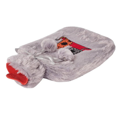 "Cozy Cat-themed Gray Hot Water Bottle by Biggdesign"