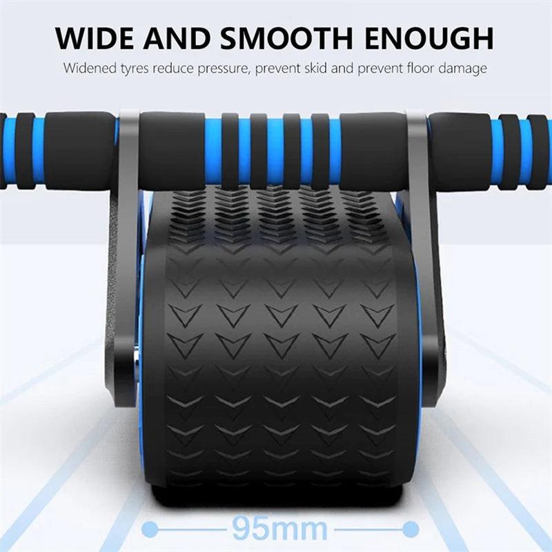 "Automatic Rebound Ab Wheel Roller - Waist Trainer for Home Gym Workouts"