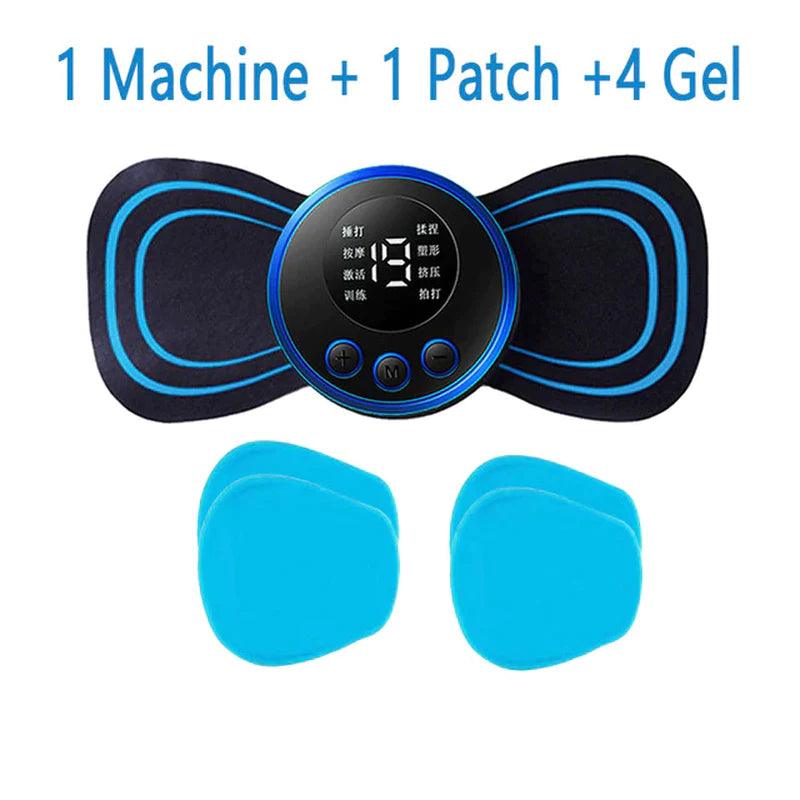 "Portable Electric Neck Massager with 8 Modes for Pain Relief and Muscle Stimulation"