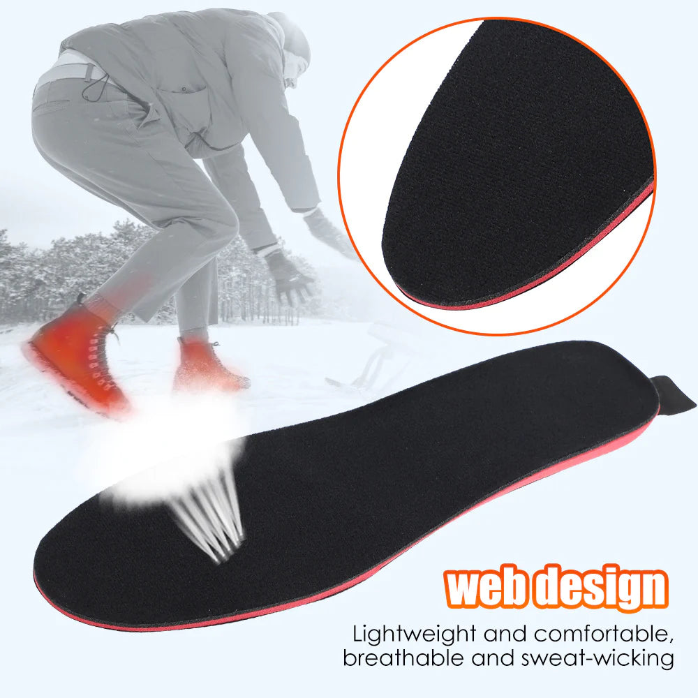 "Rechargeable Heated Insoles for Ultimate Comfort - Customizable Electric Foot Warmers for Men & Women"