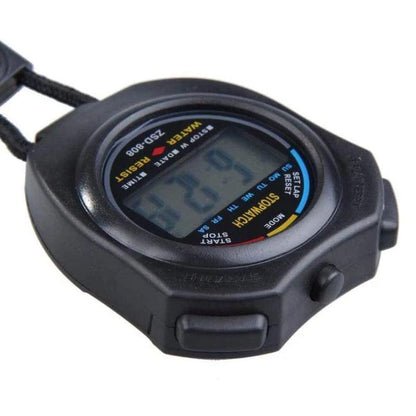 "Digital Sports Stopwatch Set with Date Timer and Odometer"