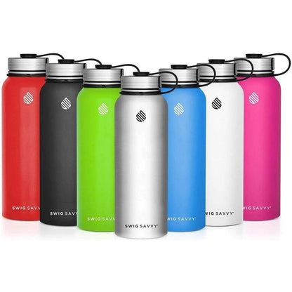 "32oz Premium Stainless Steel Sports Water Bottle with Insulation"